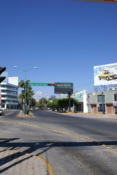 Der Boulevard Belisario Domínguez, Blick nach Westen
